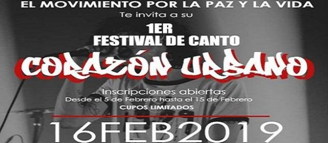 PRIMER FESTIVAL DE CANTO “CORAZÓN URBANO” 2019 EN LA VICTORIA