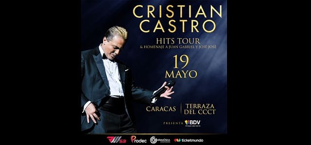 CRISTIAN CASTRO ENAMORARÁ A CARACAS EL 19 DE MAYO