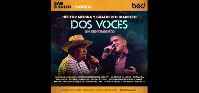 GUALBERTO IBARRETO Y HÉCTOR MEDINA UNIRÁN “DOS VOCES UN SENTIMIENTO”