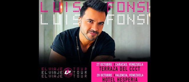 LUIS FONSI EN VALENCIA: ¡NUEVA FECHA Y UBICACIÓN PARA UN CONCIERTO INOLVIDABLE EN VENEZUELA!