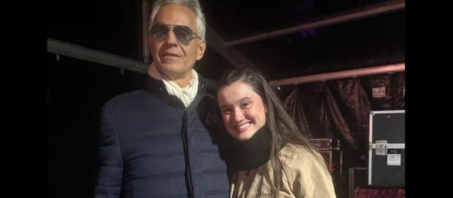 JOAQUINA CANTÓ JUNTO A ANDREA BOCELLI EN LONDRES