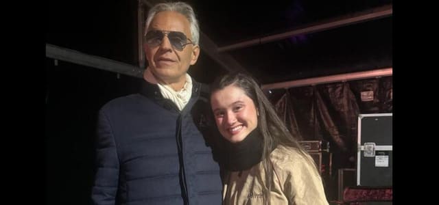 JOAQUINA CANTÓ JUNTO A ANDREA BOCELLI EN LONDRES