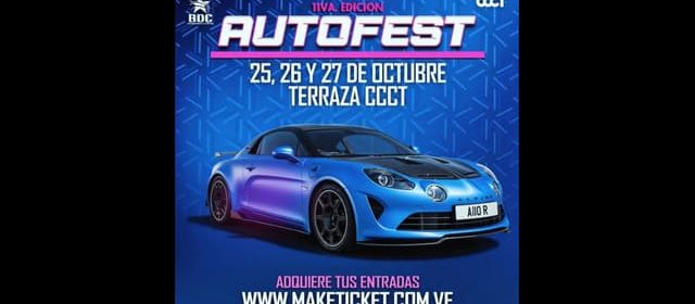 REGRESA EL AUTOFEST AL CCCT EN SU 11VA EDICIÓN ¡¡¡Y CON CARÁCTER INTERNACIONAL!!!