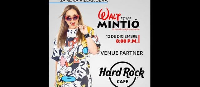 EL NUEVO UNIPERSONAL DE SANDRA VILLANUEVA VUELVE A HARD ROCK CAFÉ CARACAS